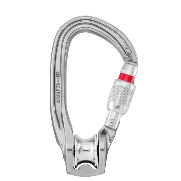 Petzl carrucola-moschettone Mod. ROLLCLIP Z (Screw-lock)