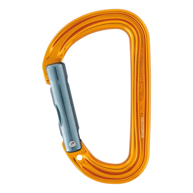 Moschettone Petzl modello Sm'D screw-lock Giallo