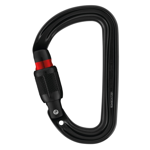 Petzl moschettone Mod. Sm'D (Screw-lock) colore nero