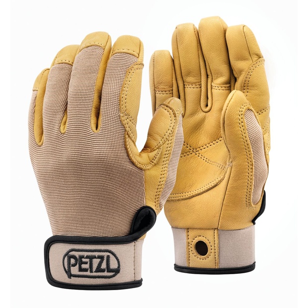 Guanto leggero PETZL Mod. CORDEX di colore beige Taglia L con velcro+foro imbrac