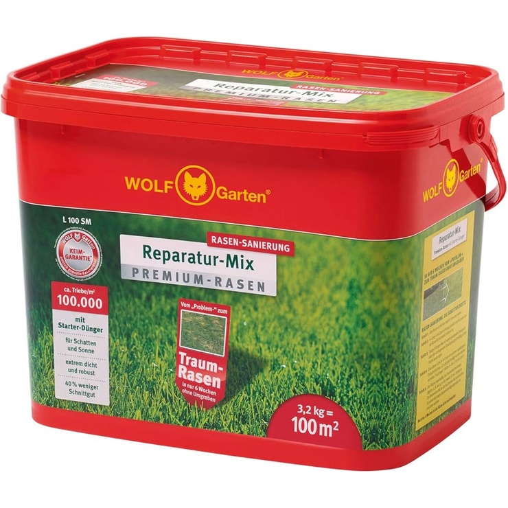 Prato "Premium" con concime Starter WOLF (x 100 m2)