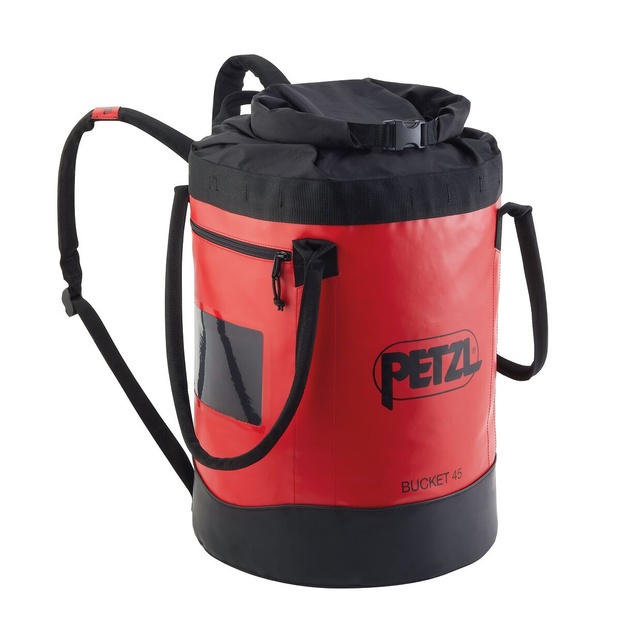 Petzl sacco portacorda Mod. BUCKET (45 lt) colore rosso