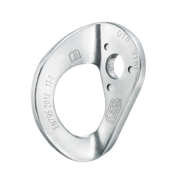 Placchetta PETZL Mod. COEUR STAINLESS 10 mm.