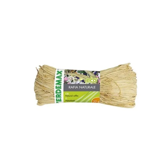 VERDEMAX 4592 Rafia naturale - Bobina da 50 gr