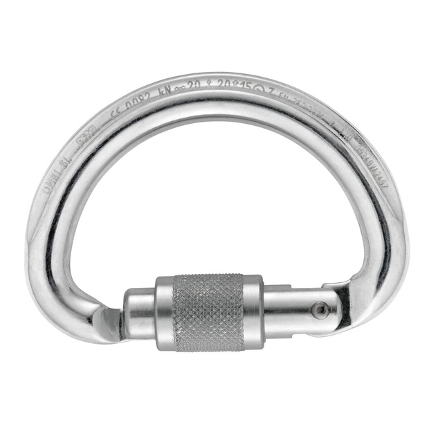 Petzl moschettone Mod. OMNI (Screw-lock)