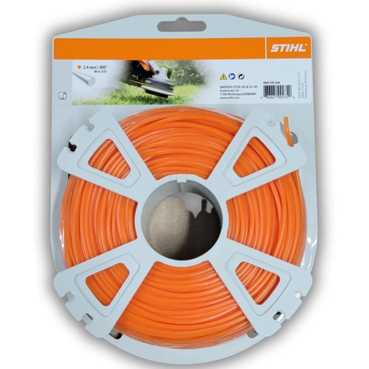 STIHL Rotolo filo quadro per decespugliatore - Diametro 2,4 mm - Lunghezza 83 m