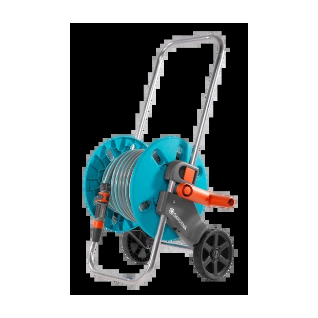 Set carrello avvolgitubo aquaroll tg. S GARDENA contiene 20 mt. tubo 1/2" + racc