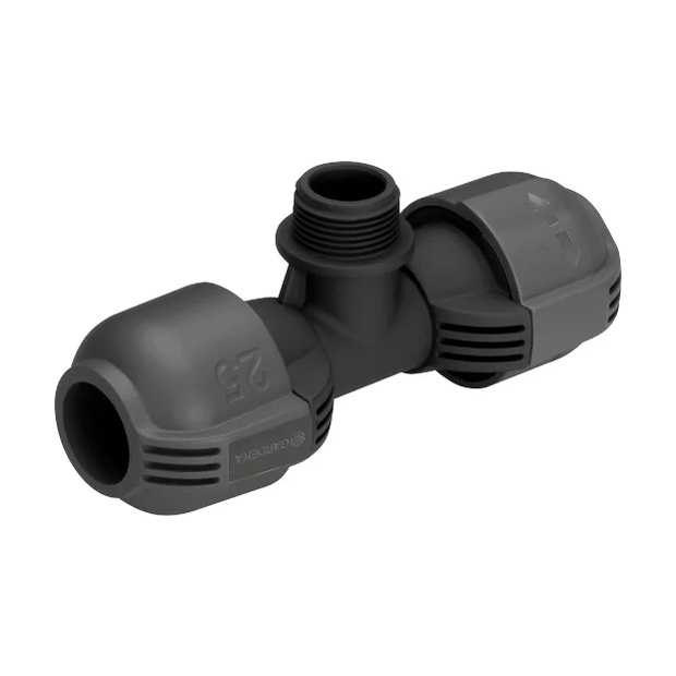 Gardena attacco a T 25 mm + filetto 3/4'' maschio