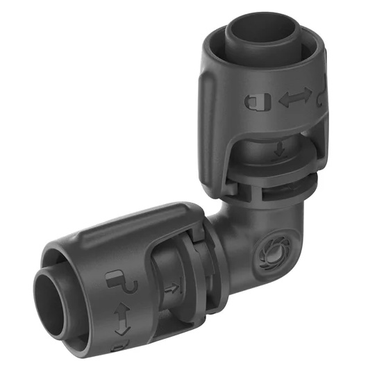 Raccordo a L GARDENA Micro-Drip-System 13 mm. (conf. 5 pz.) EX 8382