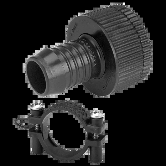 Raccordo rubinetto diam. 19 mm. con fascetta