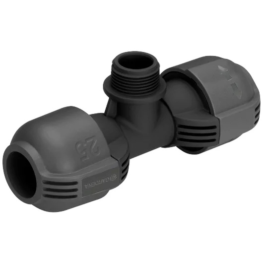 Gardena attacco a T 25 mm + filetto 3/4'' maschio