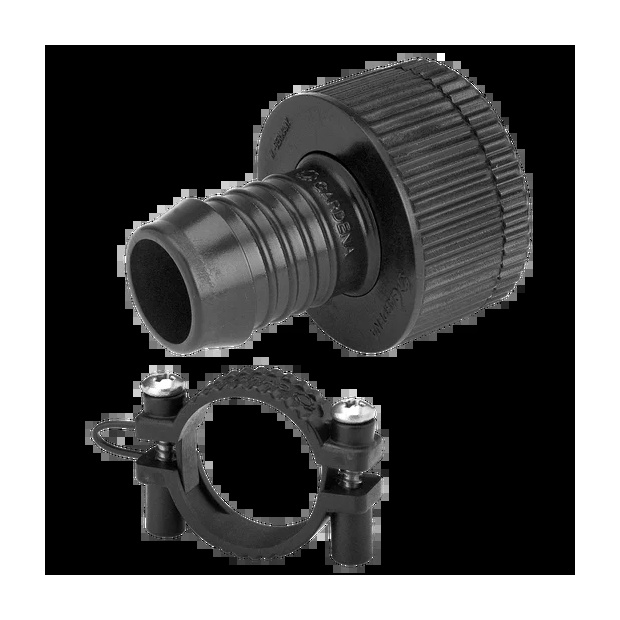 Raccordo rubinetto diam. 19 mm. con fascetta