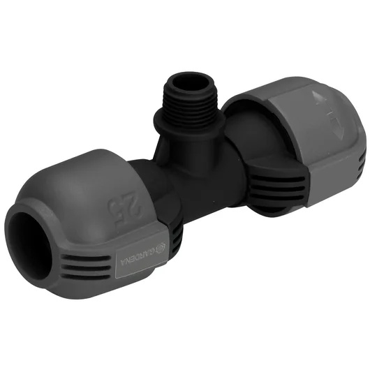 Gardena attacco a T 25 mm + filetto 1/2'' maschio