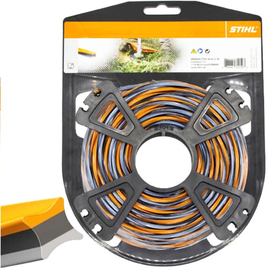 STIHL Rotolo filo quadro al carbonio per decespugliatore - Diametro 2,4 mm - Lunghezza 35 m