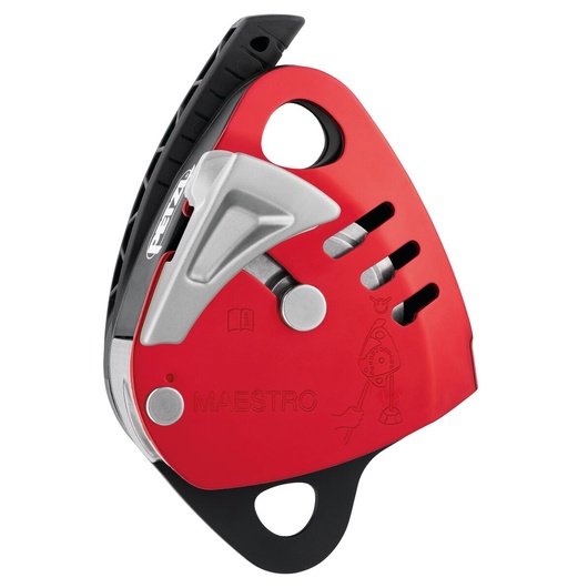 Discensore con carrucola bloccante integrata MAESTRO L PETZL
