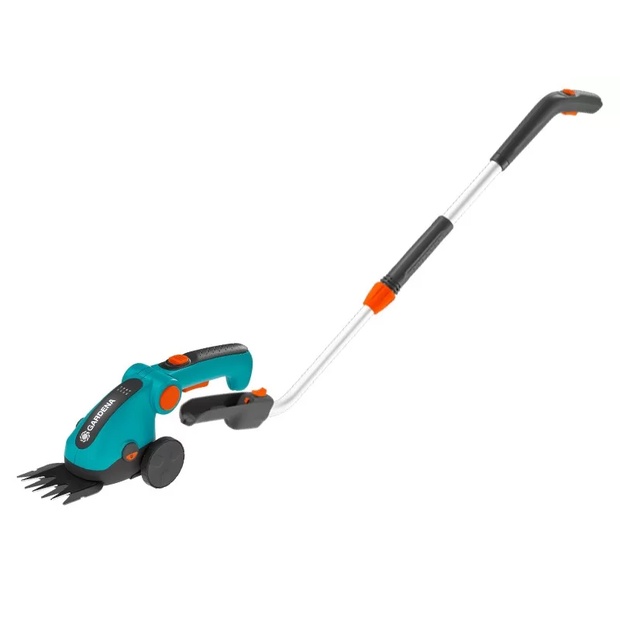 GARDENA COMFORTCUT - Set Forbici, Asta e Ruote - Alimentato a Batteria