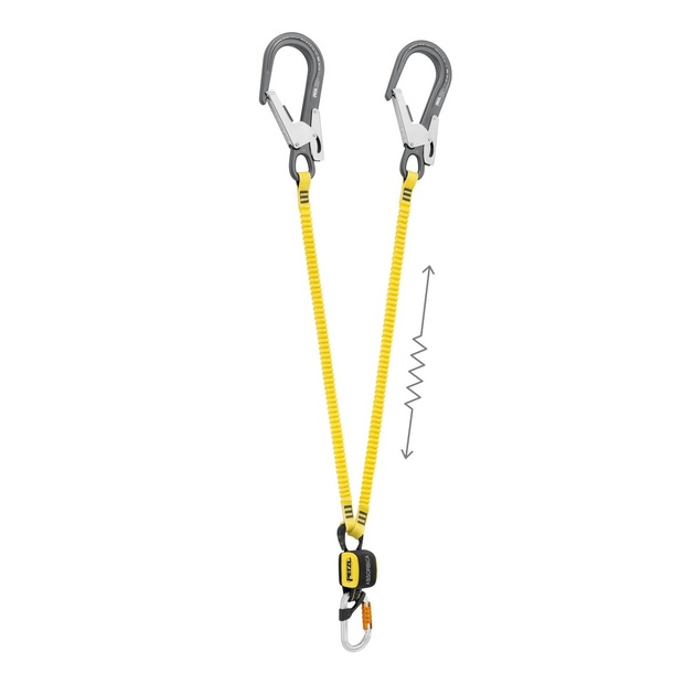 Petzl cordino doppio con assorbitore di energia Mod. ABSORBICA-Y 150 MGO