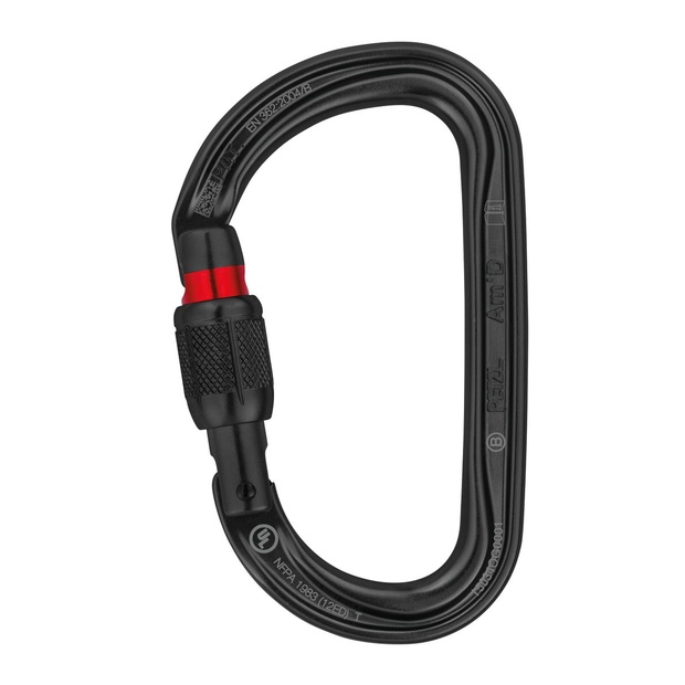 Petzl moschetto Mod. Am'D (Screw-lock) colore nero